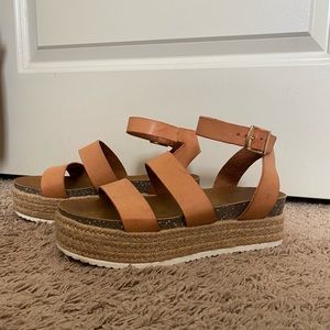 Wedge espadrille sandals